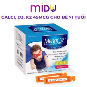 MiduMenaQ7 Calci, D3, K2 45mcg cho trẻ trên 1 tuổi(1)