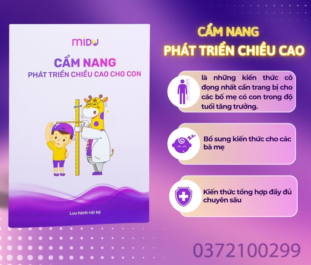 Cuốn cẩm nang phát triển chiều cao cho con