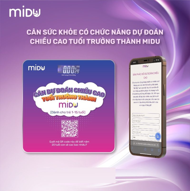 Cân dự đoán chiều cao Midu