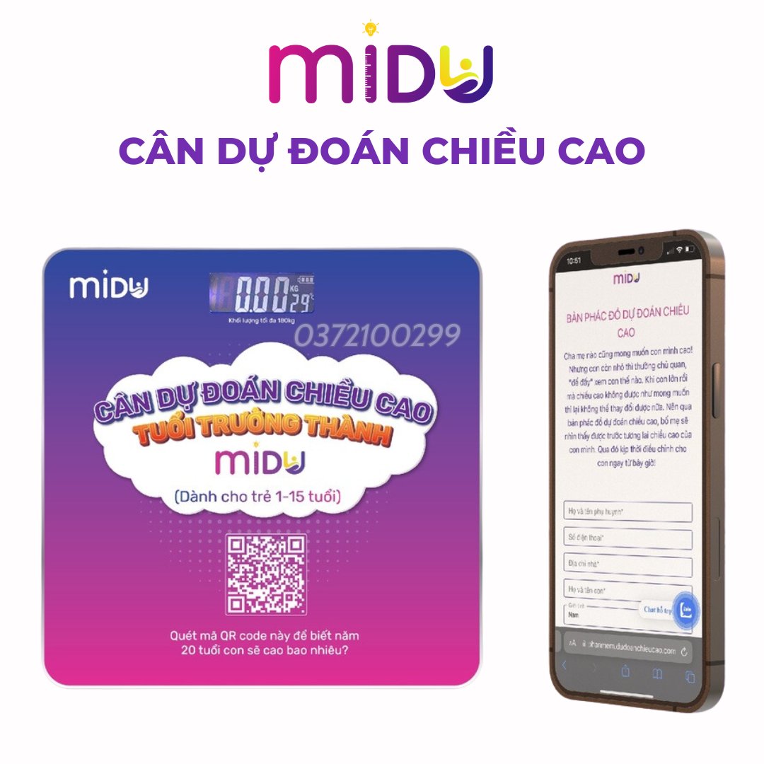 Cân dự đoán chiều cao Midu