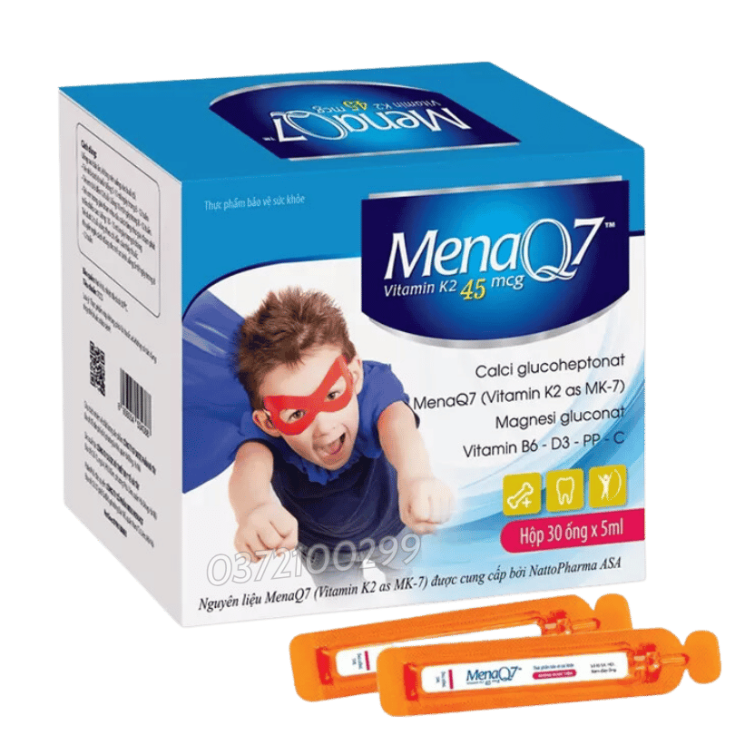 MiduMenaQ7 Calci, D3, K2 45mcg