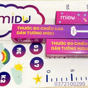 Thước đo chiều cao dán tường Midu